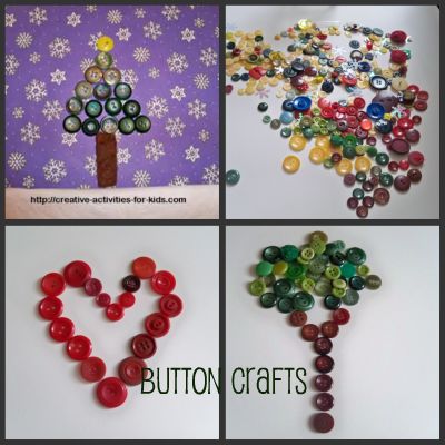 Craft Ideas  Buttons on Button Crafts